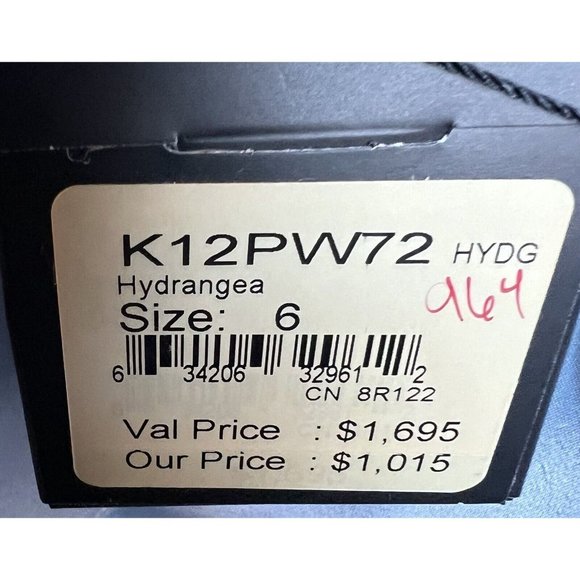 NWT ST. JOHN Knits Hydrangea Liquid Satin Crystal Camisole Gown w/ Shawl - Picture 3 of 5